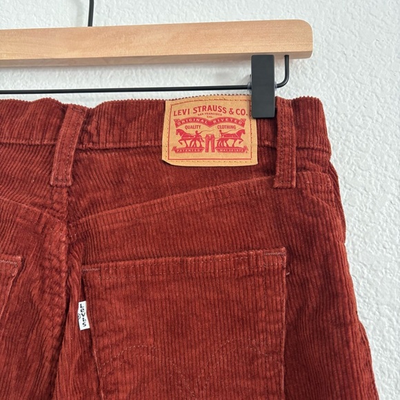 Levi's Women's Size 28 Brown Corduroy High Waisted Mom Jean - Picture 6 of 6